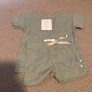 Jax & Lennon ribbed matching short set